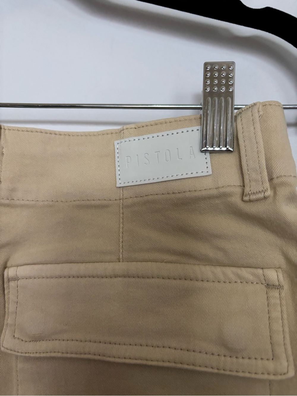 Pistola Marissa High Rise Utility Short Custard Yellow Size 26 - Picture 6 of 13
